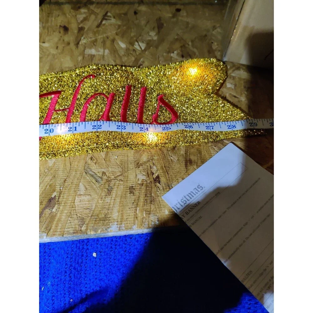 LED Deck the Halls Ribbon
